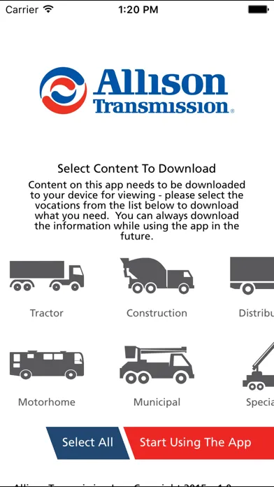Allison Transmission Mobile स्क्रीनशॉट