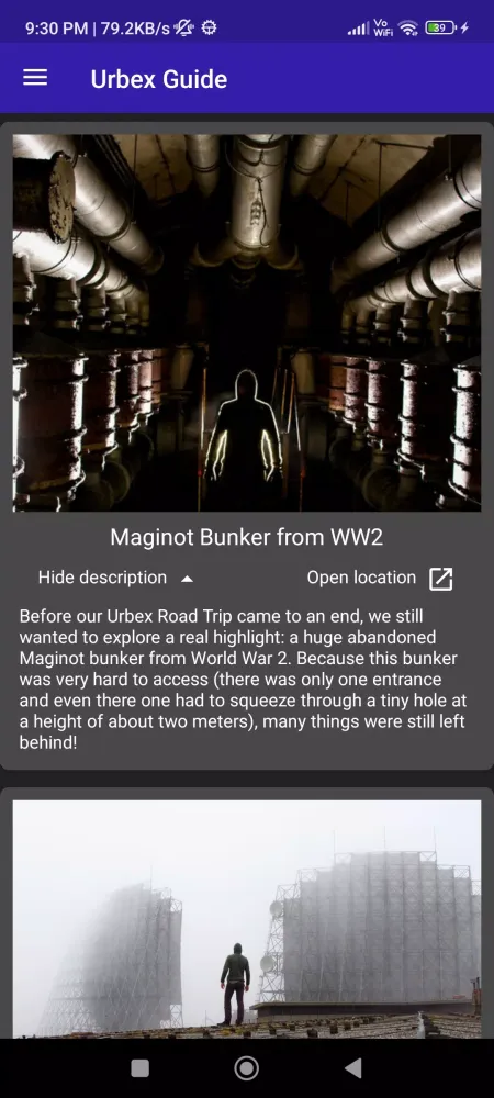 Urbex Guide (Basic Version) Screenshots