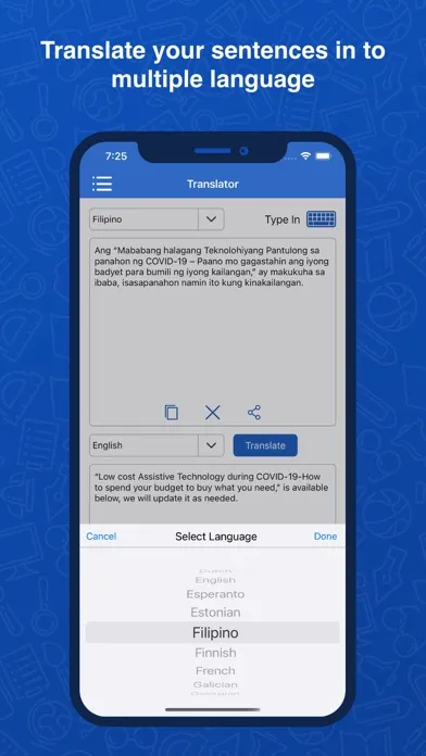 Filipino Dictionary: Trans.应用截图