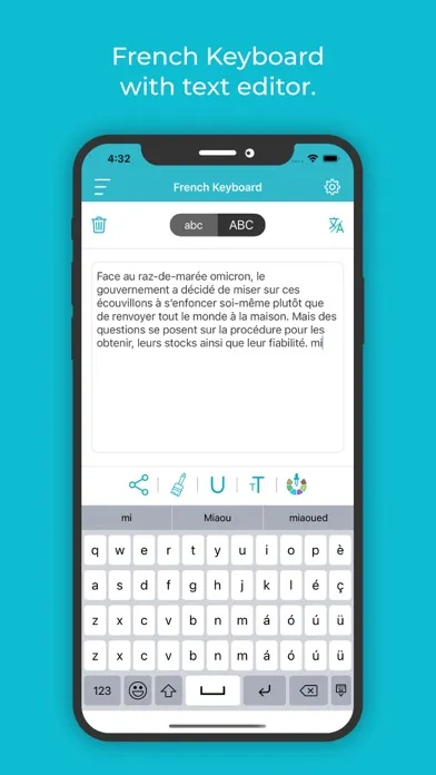 ภาพหน้าจอของ French Keyboard: Translator