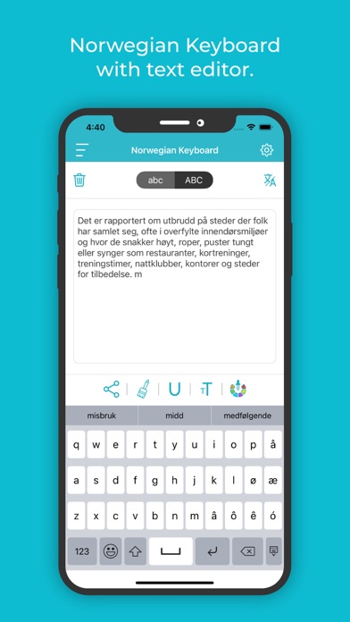 Norwegian Keyboard: Translator Ekran Görüntüleri