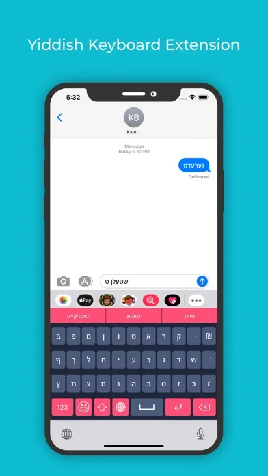 Capturas de tela do Yiddish Keyboard: Translator