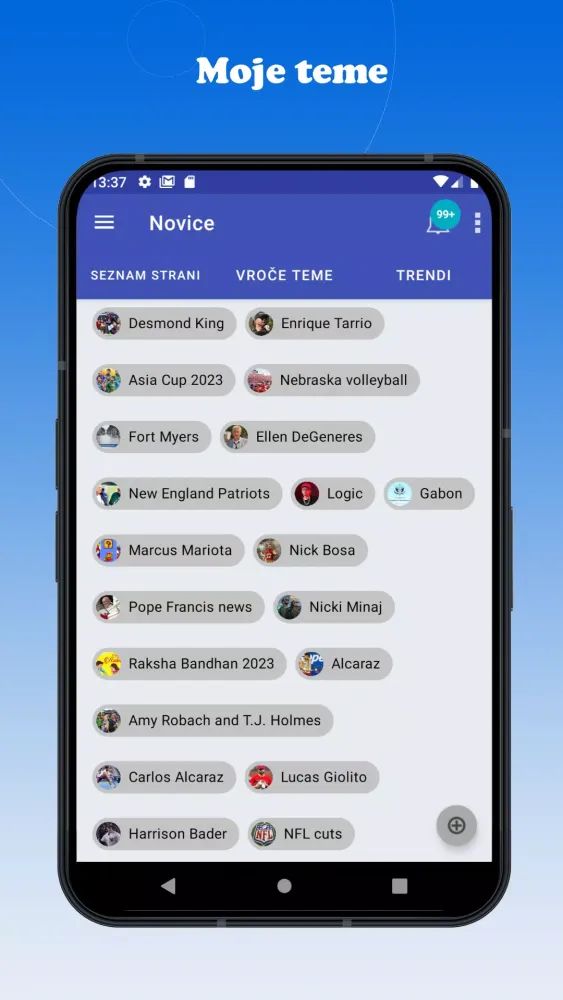 Novice: Lokalno in Svet Screenshots