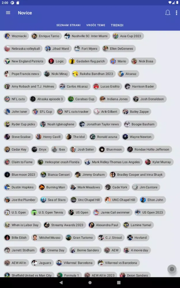 Novice: Lokalno in Svet Screenshots