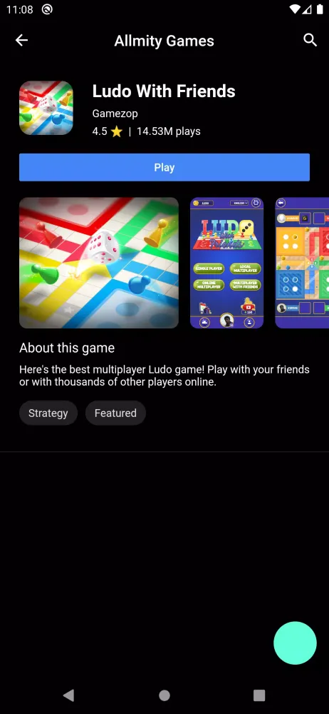 Скриншоты Allmity app