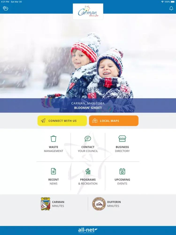 Zrzuty ekranu Carman-Dufferin iPad 