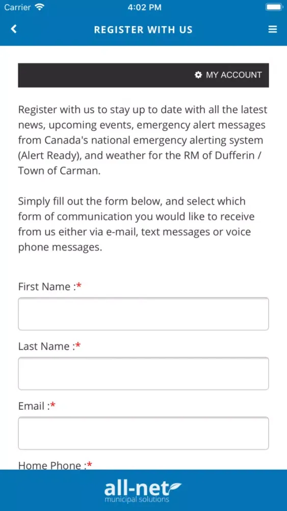 Zrzuty ekranu Carman-Dufferin
