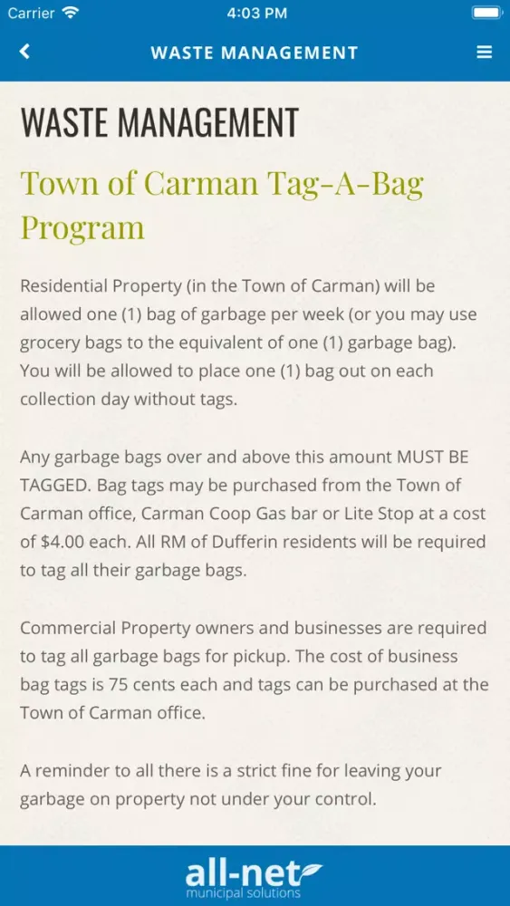 Zrzuty ekranu Carman-Dufferin