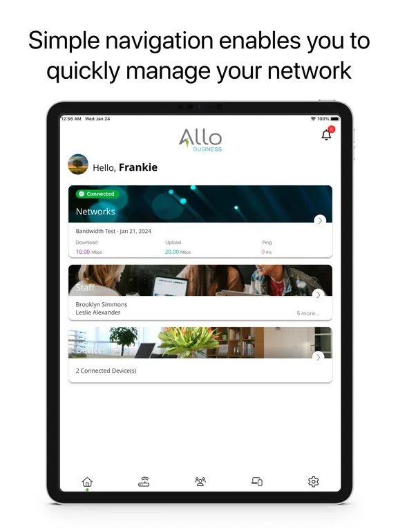 ALLO Smart Business iPad 应用截图