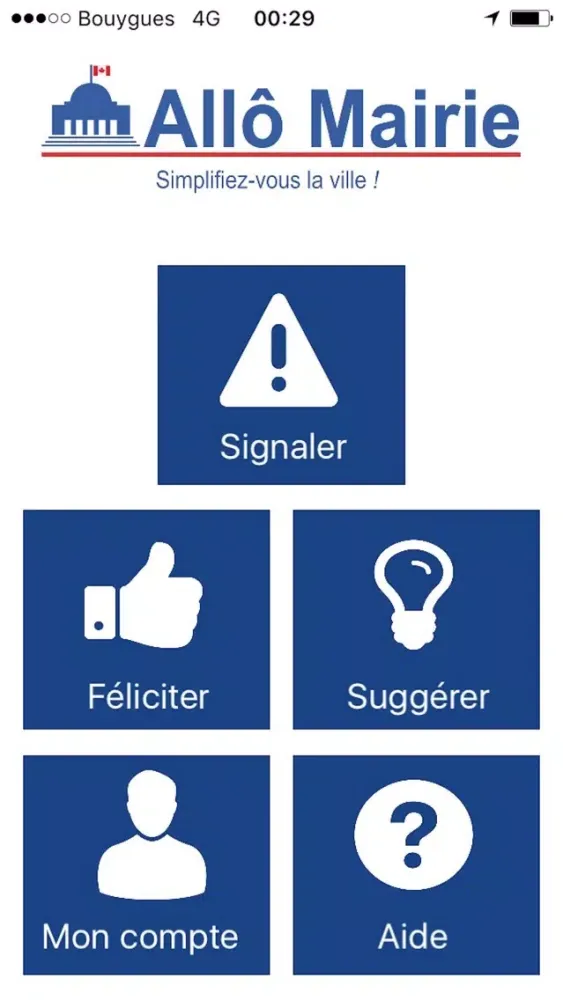 Screenshot di Allô Mairie Canada