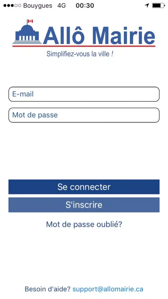 Screenshot di Allô Mairie Canada