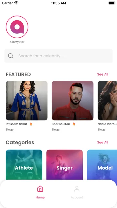 AlloMyStar سکرین شاٹس
