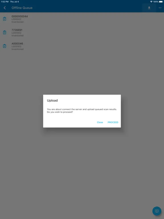 Capturas de tela do Alloy Inventory Scanner iPad 
