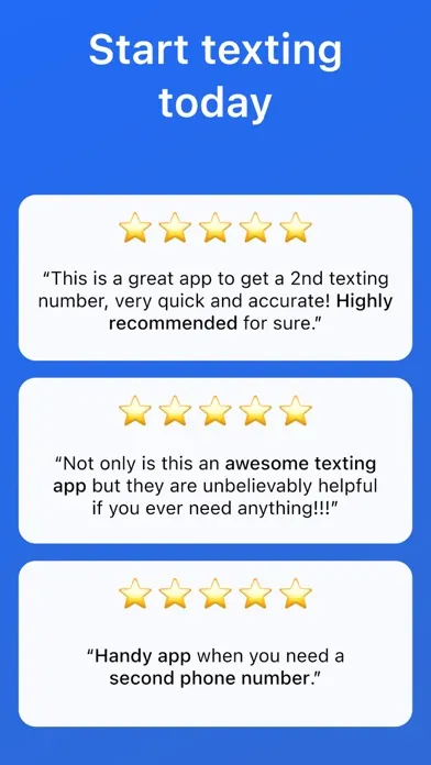 Second Texting Number 스크린샷