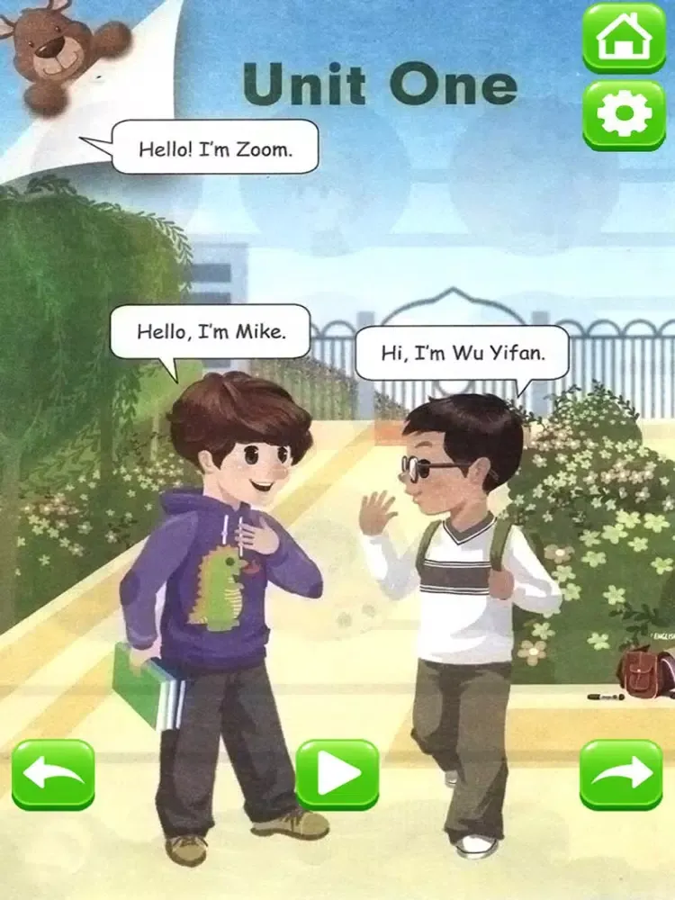 Tangkapan skrin PEP人教版小学英语三年级上册 - 中英双语发音三年级上册 - 三年级起点正版英语点读机 iPad 