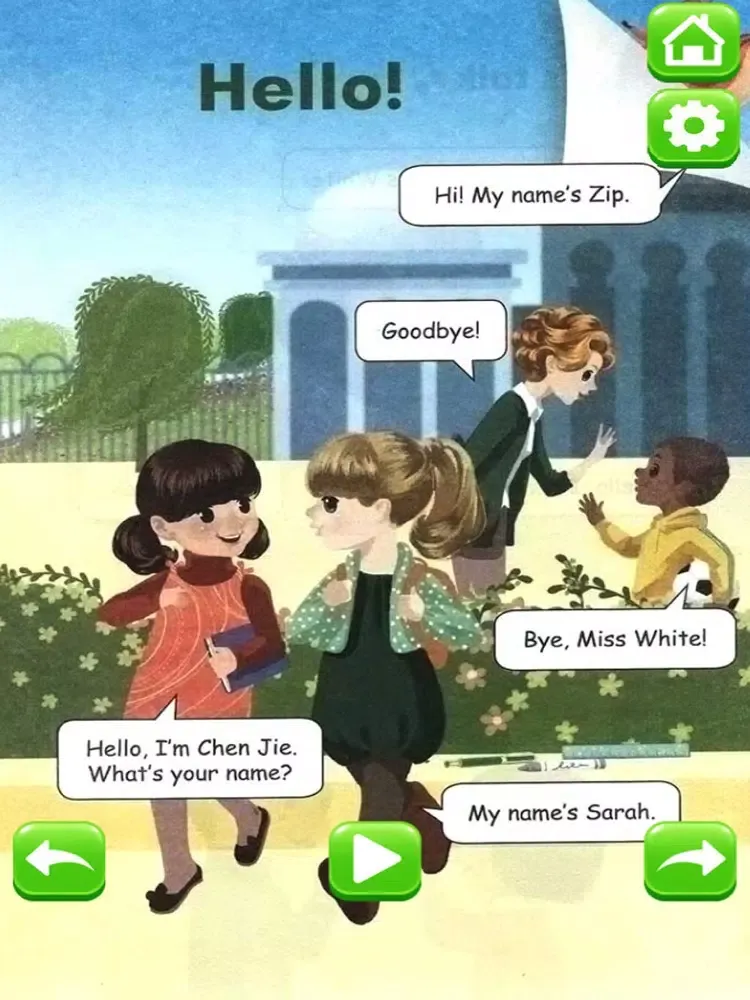 Tangkapan skrin PEP人教版小学英语三年级上册 - 中英双语发音三年级上册 - 三年级起点正版英语点读机 iPad 