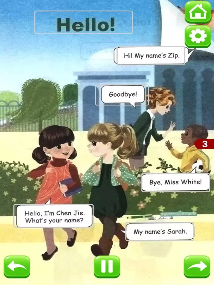Скриншоты 小学生英语口语学习机 - 大白兔点读系列 - PEP人教版三起点三年级上册 iPad 