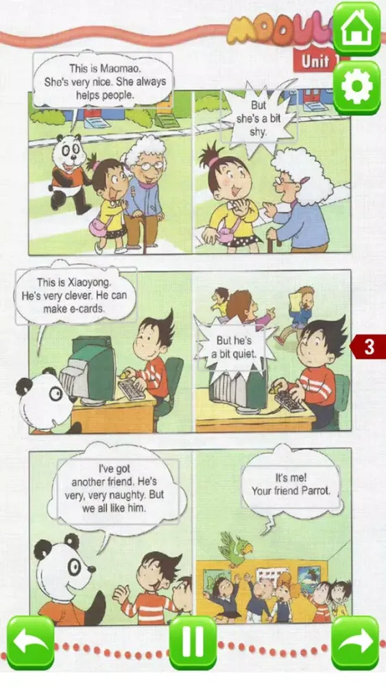 Tangkapan layar 小学英语三年级下册 - 大白兔点读系列 - 外研版一起点小学生英语口语