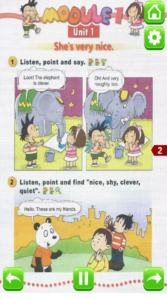 Tangkapan layar 小学英语三年级下册 - 大白兔点读系列 - 外研版一起点小学生英语口语