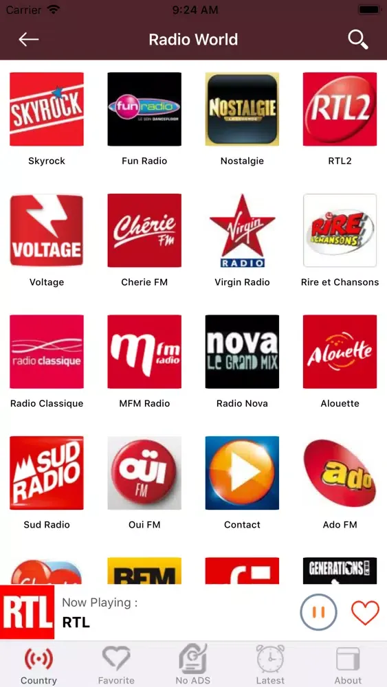 Скриншоты Radio Monde FM - Radios France