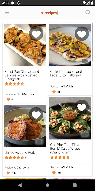 Ảnh chụp màn hình của Allrecipes
