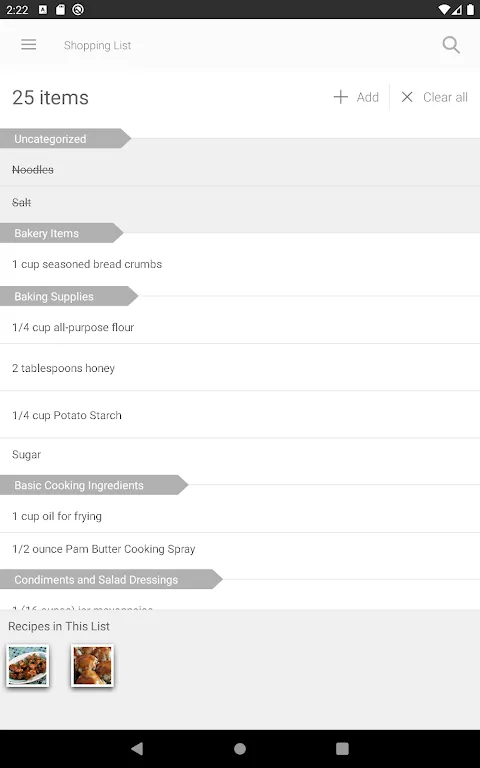 Ảnh chụp màn hình của Allrecipes
