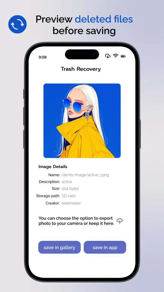 ภาพหน้าจอของ File Recovery - Photo Recovery