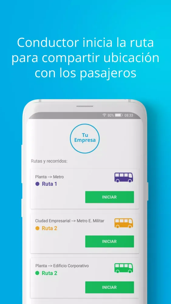 Corporate Buses - Driver Screenshots