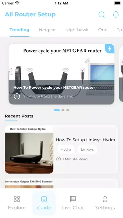 All Router Setup Screenshots