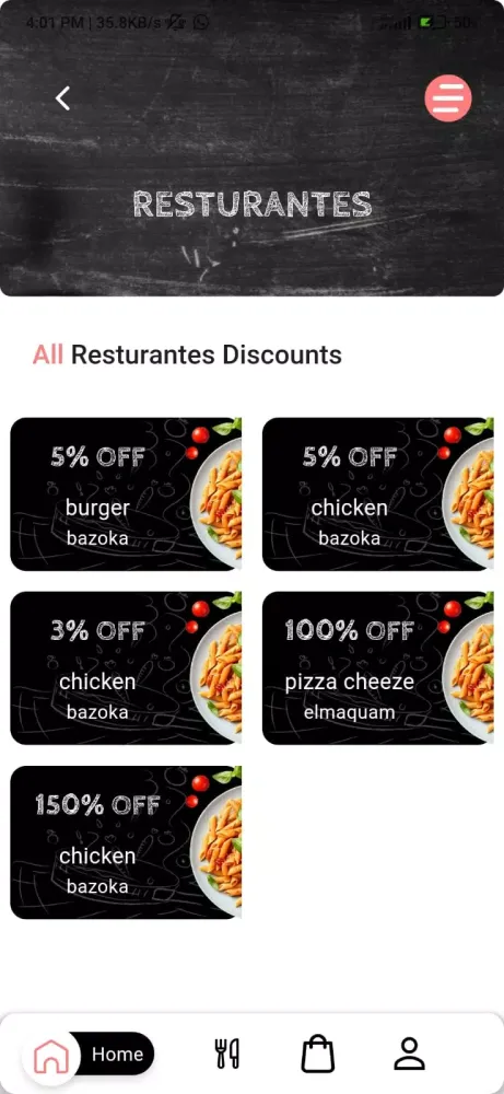 Insta Order: Food, Clinic Screenshots