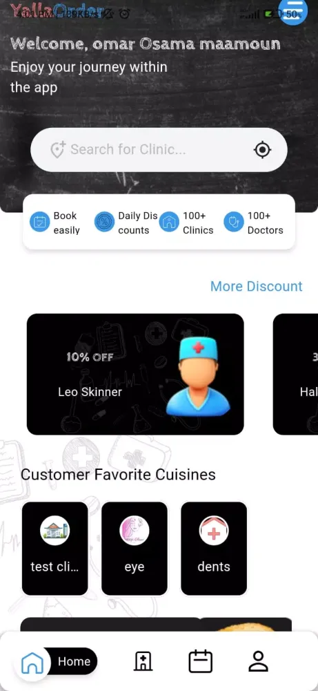 Insta Order: Food, Clinic Screenshots