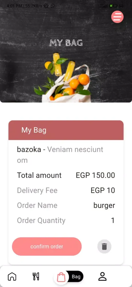 Insta Order: Food, Clinic Screenshots