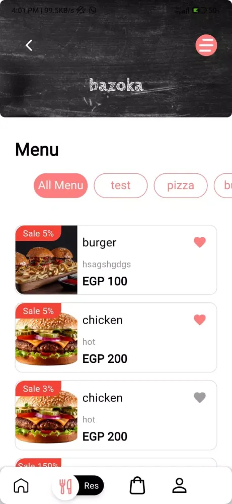 Insta Order: Food, Clinic Screenshots