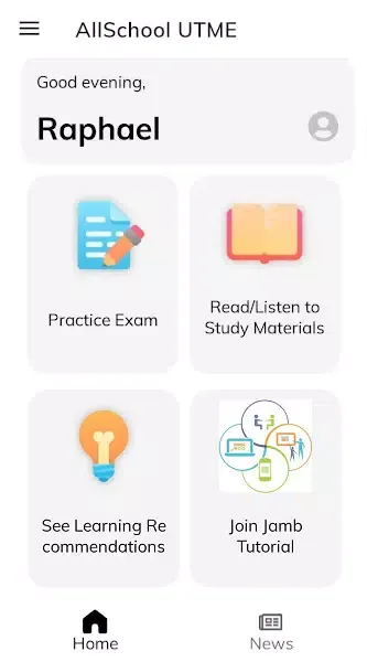 Allschool JAMB CBT App 2025 سکرین شاٹس