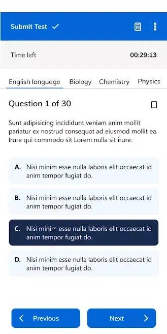 Allschool JAMB CBT App 2025 سکرین شاٹس