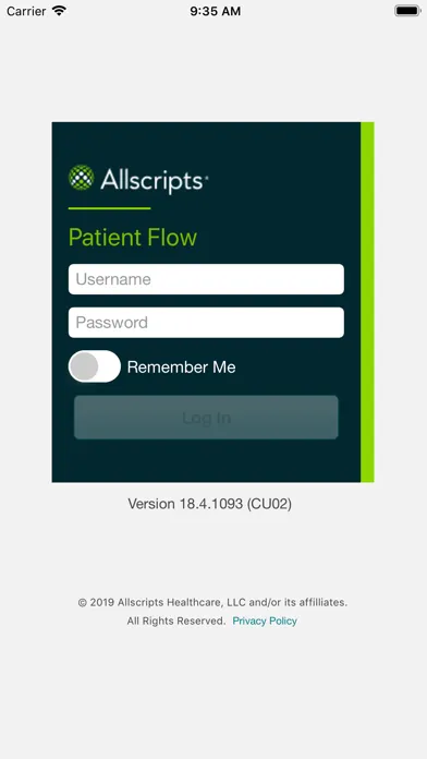 Allscripts Patient Flow スクリーンショット