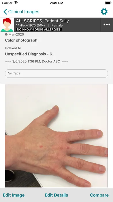 Veradigm EHR Clinical Images 스크린샷