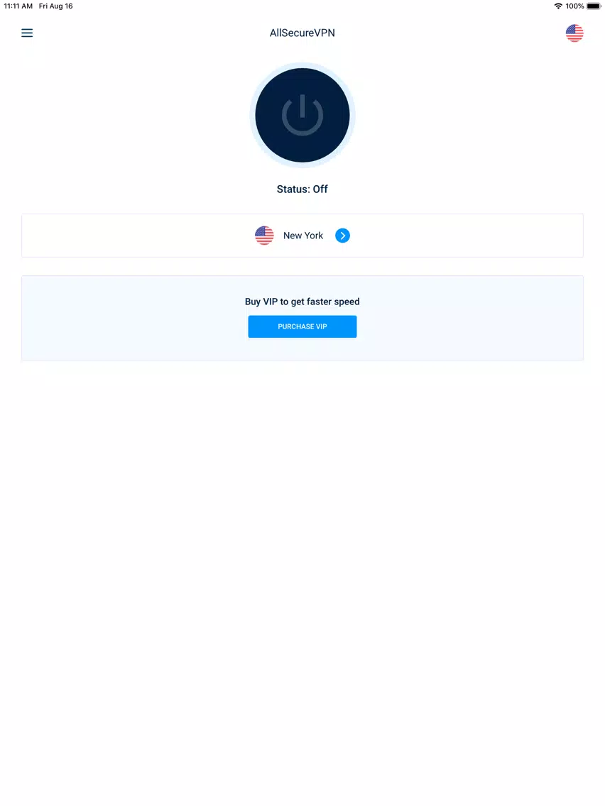 Ảnh chụp màn hình của All Secure VPN & WiFi Proxy iPad 