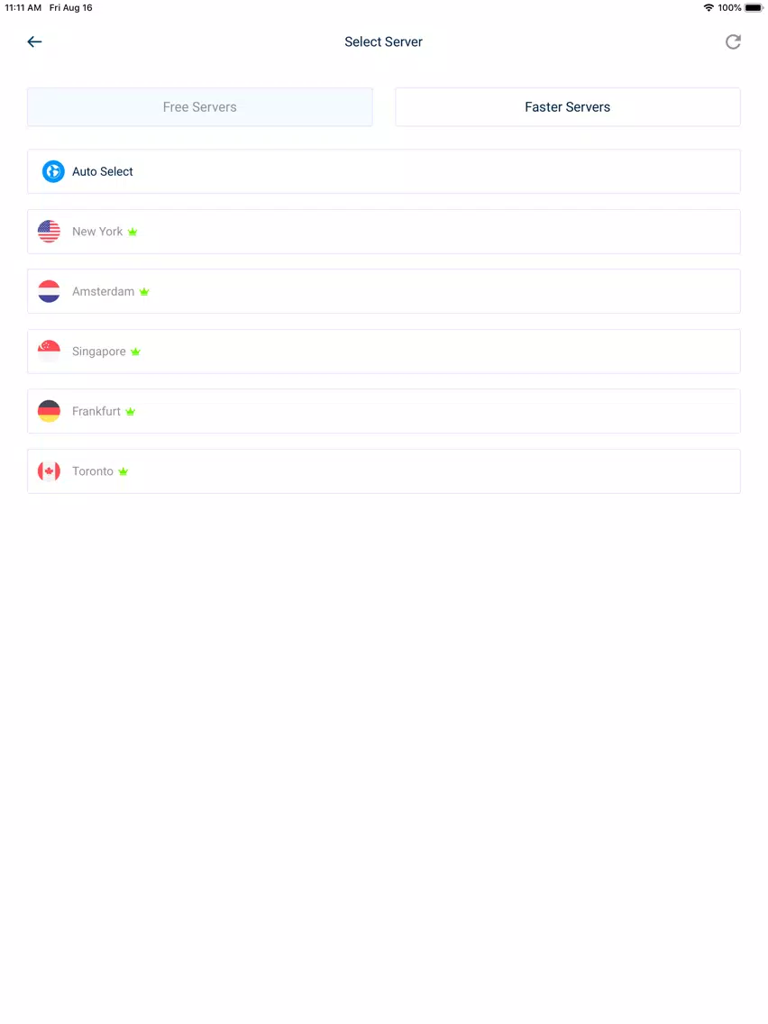 Ảnh chụp màn hình của All Secure VPN & WiFi Proxy iPad 