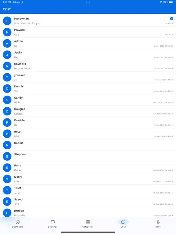 Screenshot di All Services Customer iPad 