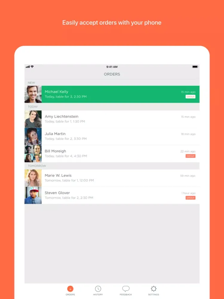 Ảnh chụp màn hình của Merchant App by Allset iPad 