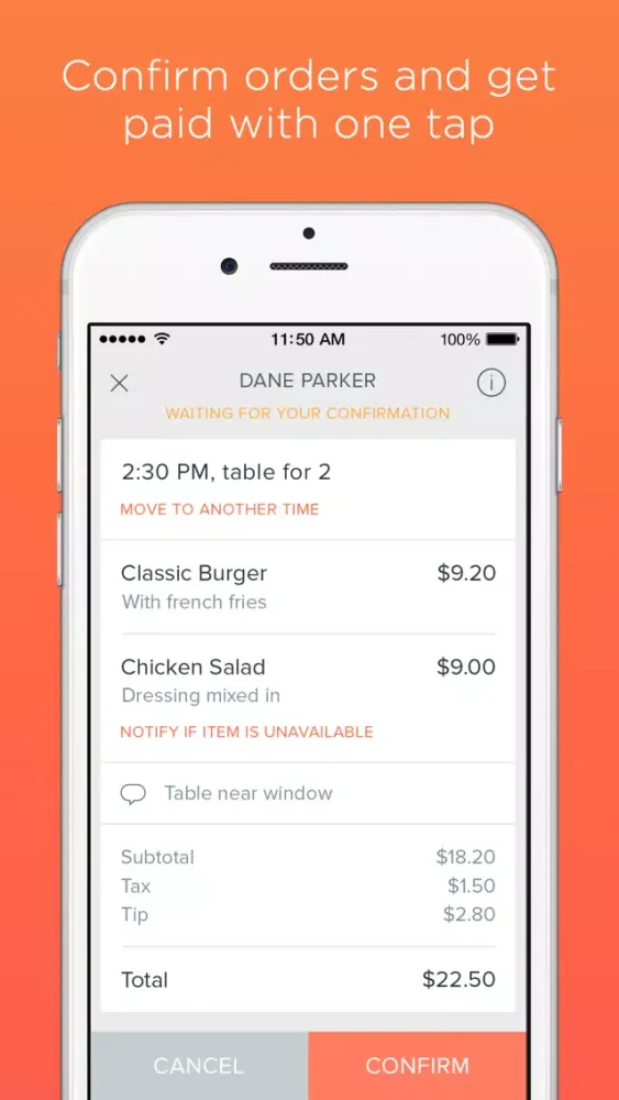 Ảnh chụp màn hình của Merchant App by Allset
