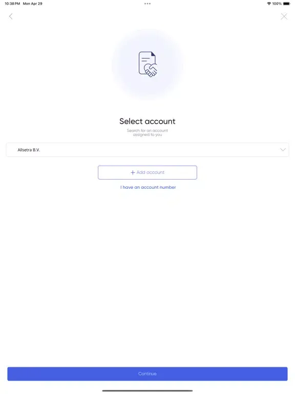 Tangkapan layar Allsetra Installer iPad 