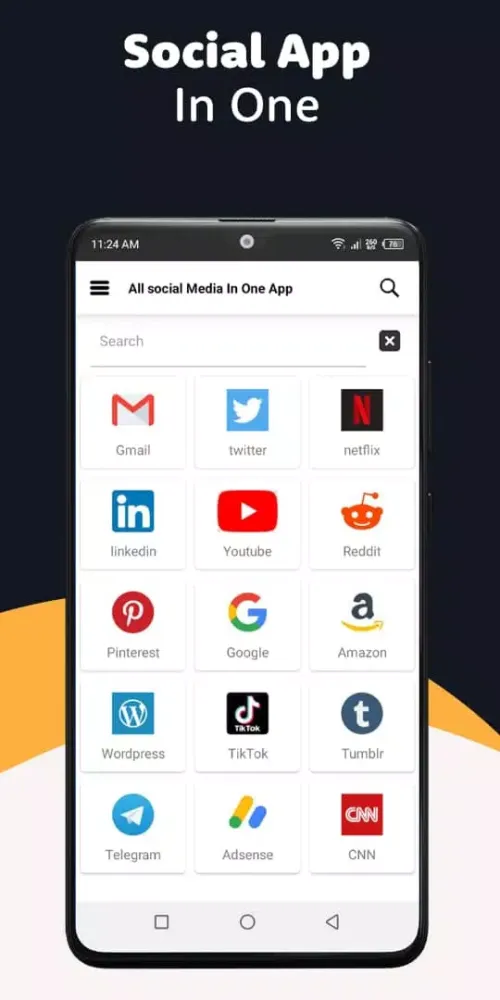 All Social Media In One App Screenshots