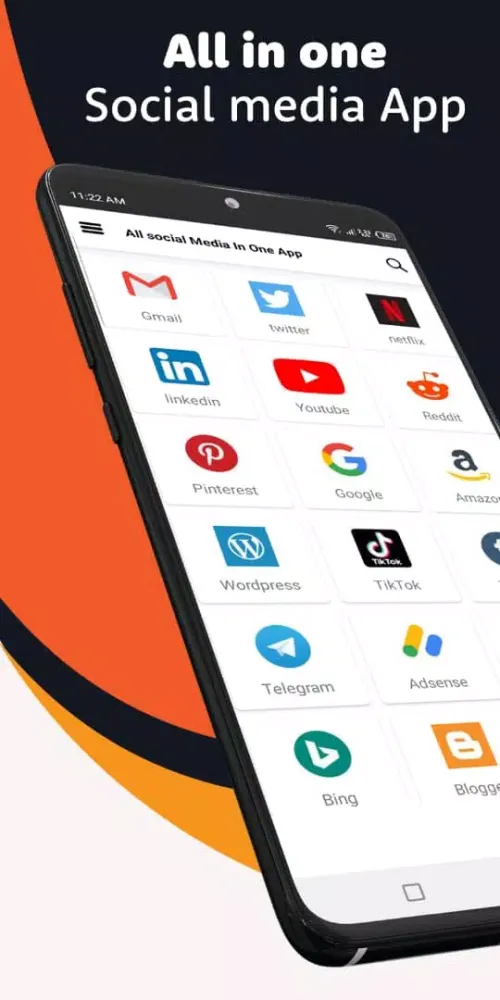 All Social Media In One App Screenshots