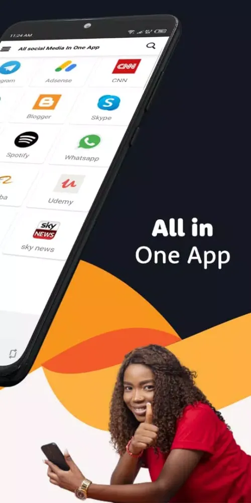 All Social Media In One App Screenshots