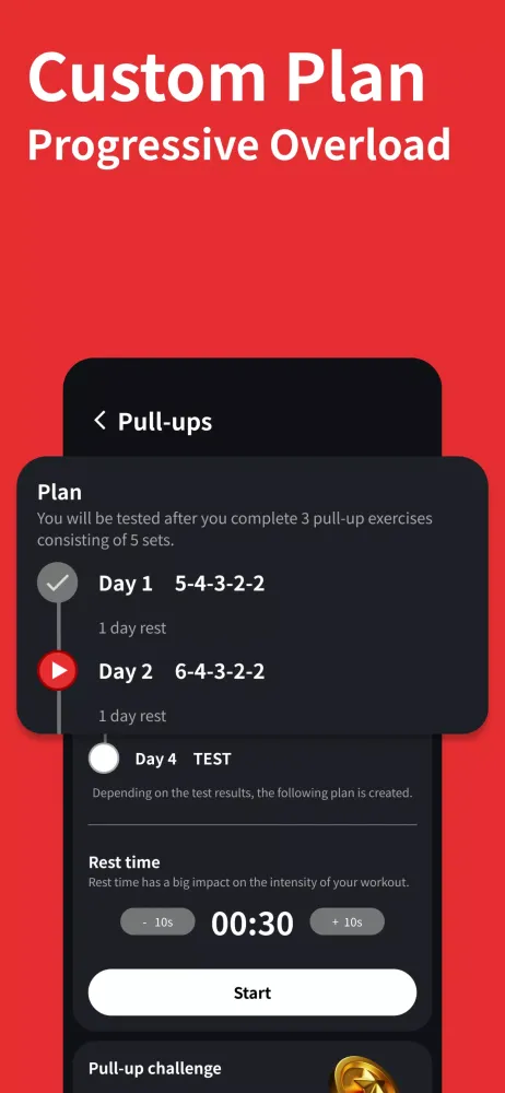 Zrzuty ekranu RepUp : Push-ups Pull-ups