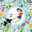 Cartoon Sports Tap Puzzle Jigsaw