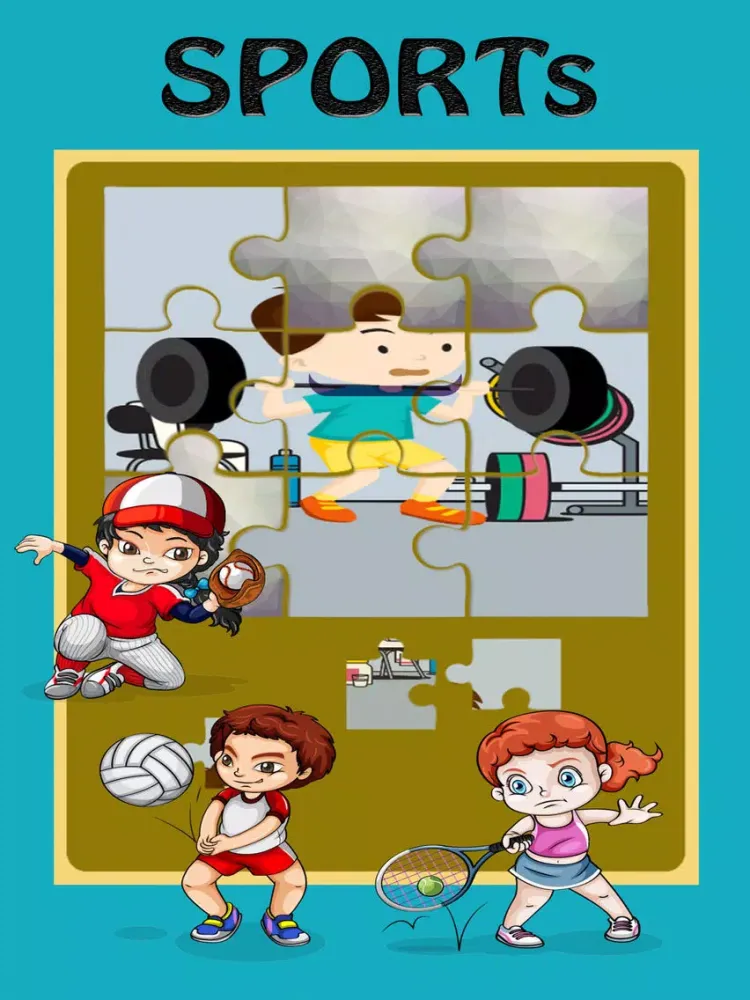 Скриншоты Cartoon Sports Tap Puzzle Jigsaw iPad 