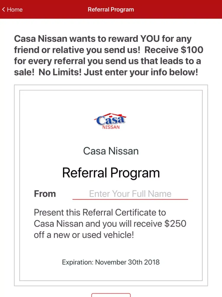 Casa Nissan iPad  স্ক্রিনশট